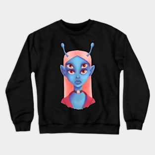 Alien Optical Illusion Eyes Crewneck Sweatshirt